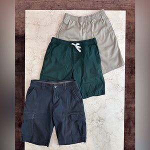 Roots, Uniqlo, BC Clothing Co. Men's Cargo Shorts - Green, Dark Gray, Tan